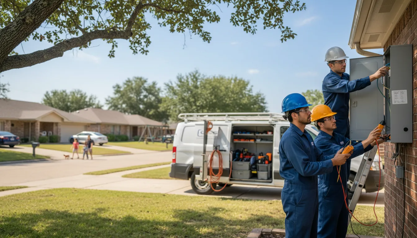 Certified electrician providing emergency electrical services in Cleveland, OK